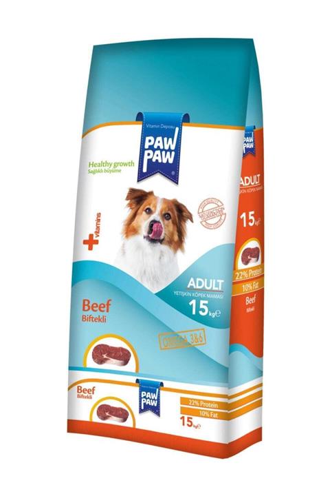 Paw Paw Biftekli Yetişkin Köpek Maması 15 kg