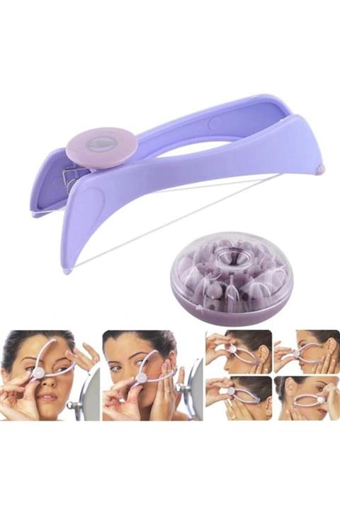 SİNA HEDİYELİK Ipli Tüy Alma Aleti Pratik Yüz Kıl Kaş Bıyık Alma Aparatı