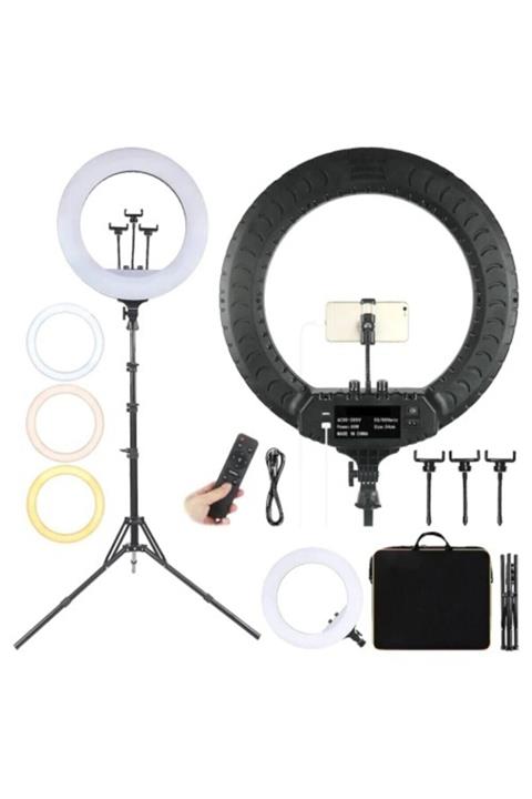 CEPCASE Ring Light Led 18’’ 45 Cm Işık Halkası Tiktok Youtube + 210 Cm Ayak Dahil