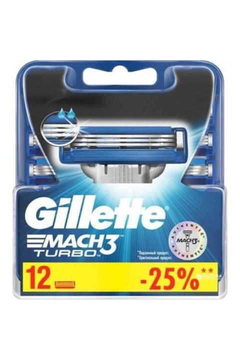 Gillette Mach 3 Turbo 12'li Yedek Tıraş Bıçağı