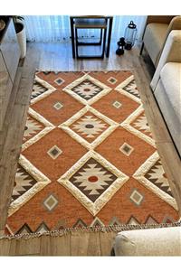 RUGSMODERN Rustik 4017 Pastel Geometrik Desen Kilim