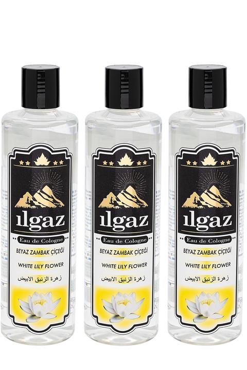 ILGAZ Elit 400ml 3'lü 60° Beyaz Zambak Kolonyası