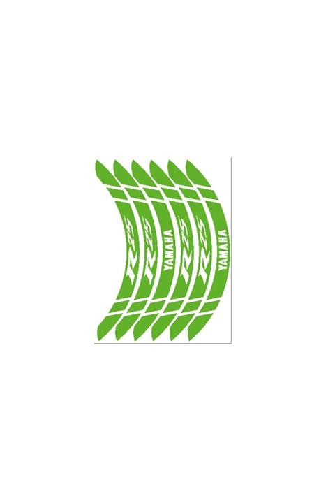 Yamaha Florasan Yeşil Geniş R25 Jant Şeridi