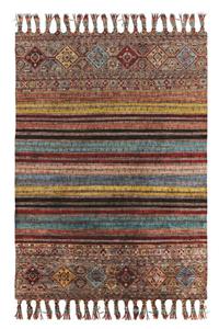 KARNAVAL HOME Karnaval Etnik Otantik Vintage Desenli Yıkanabilir Saçaklı Uşak Dokuma Kilim Petra-9003