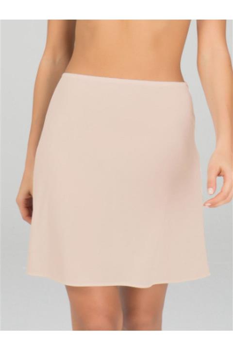 Kom Kadın Ten Basıc Midi Jupon