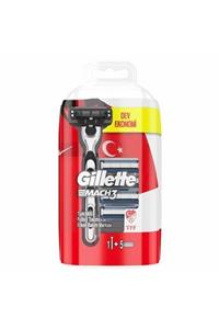 Gillette Mach3 Yedek Tıraş Bıçağı 5 Li + Tıraş Makinesi