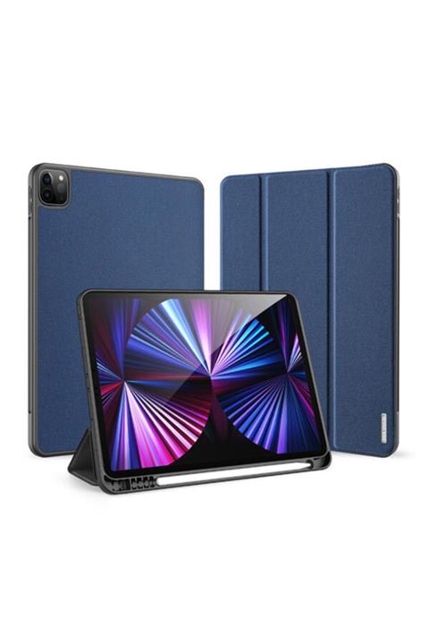 Haweel Ipad Pro 12.9 Inç 2021 5.nesil Uyumlu Standlı Mıknatıslı Ultra Ince Deri Kılıf