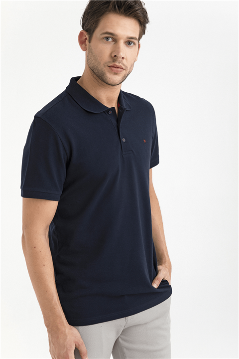 Avva Polo Yaka Düz T-Shirt