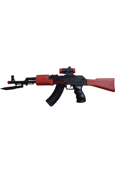 ataşen Pilli Sesli Işıklı Tüfek Ak-47 Silah Oyuncak