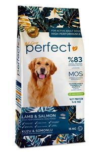 PERFECT 15 Kg ( 27/16 ) Performans Yetişkin Köpek Maması ( Kuzu & Somon Etli ) Kuru Mama