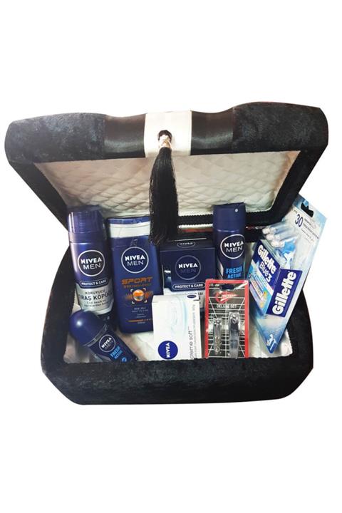 Nivea 8li Damat Figürlü Kutuda Traş Tırnak Seti Hediyeli