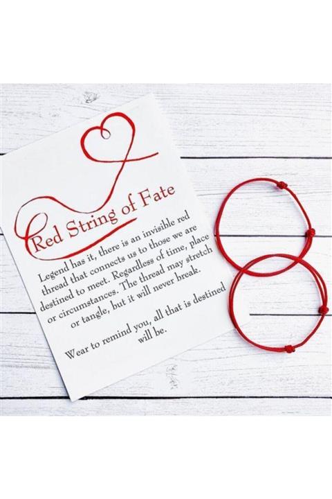 JULIANO Kadın Kırmızı Ip Halhal