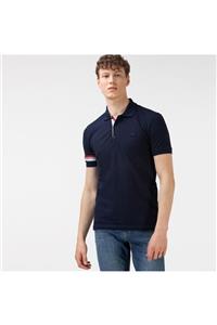 Lacoste Erkek Slim Fit Çizgili Lacivert Polo PH0128