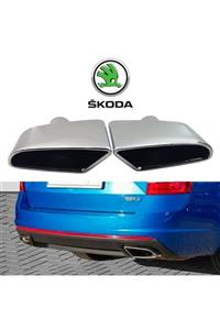 Meliset Skoda Octavia 3 Rs Uyumlu Paslanmaz Çelik Egzoz Ucu