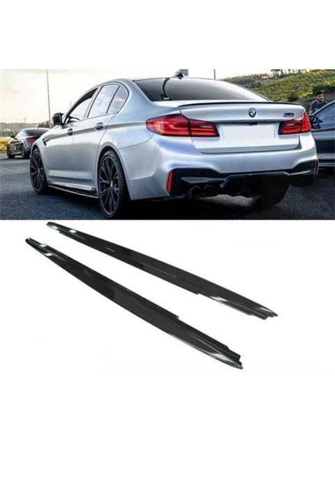 autogp Bmw G30 Yan Marşbiyel Lip M-performance Pianoblack 2017+ 5 Serisi