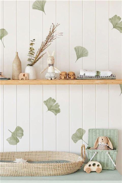 WALLHUMAN Mini Yapraklar Duvar Stickerı