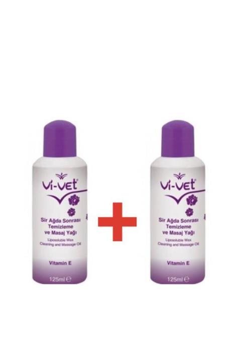 Vivet Ağda Sonrası Temizleme Ve Masaj Yağı E Vitamini 125ml 2'li Set
