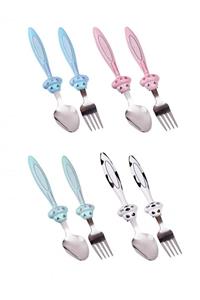 Tecimevi Mama Çatal Kaşık Seti - 18 Cm