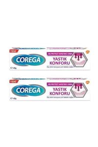 Corega Yapıştırıcı Krem 40gr Yastık Konforu-2 Adet