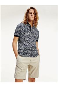 Tommy Hilfiger Erkek Th Leaf Print Regular Polo T-shirt