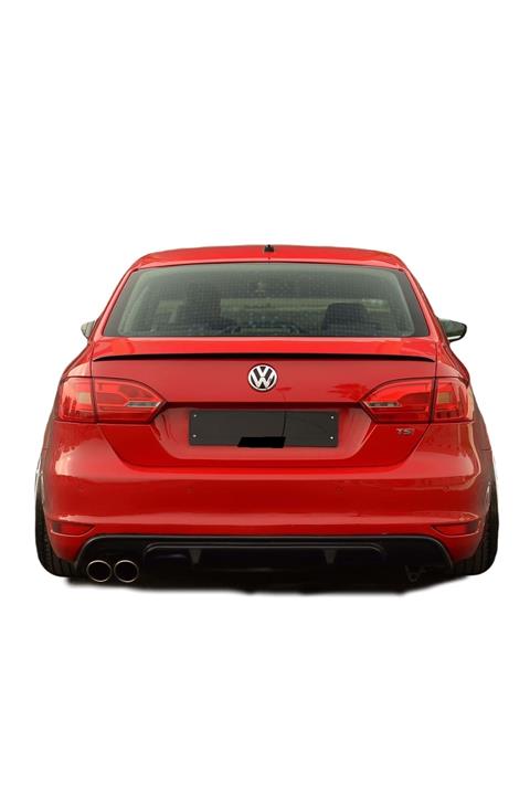 SM Auto Volkswagen Jetta Makyajlı 2014 Sonrası Arka Tampon Difüzörü Plastik Piano Black