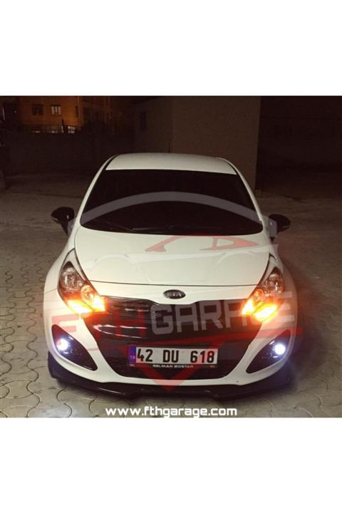 FTH GARAGE Kia Rio Ön Lip - Esnek 3 Parça Kanatlı Lip