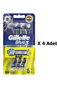 Gillette Blue3 6lı Fenerbahce Taraftar Paketi X 4 Adet