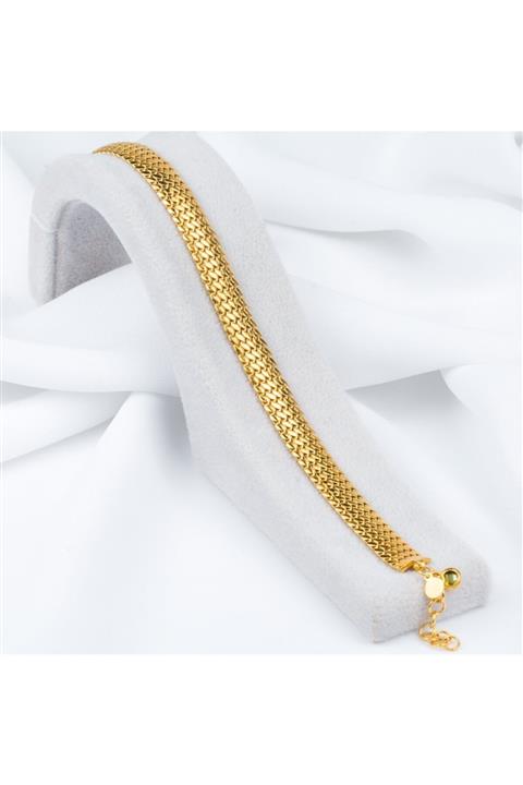 Label 5 Sıra Pullu 22 Ayar Altın Bileklik