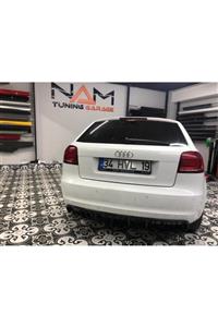 NamTuning Audi A3 2008.2012 8p/hb 2d - Difüzör, S3 St., Sol/çiftli Çıkış, P. Black