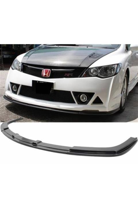 ElitTuning Honda Civic Fd6 Rr Ön Lip Ön Ek 2006-2011 Mugen St Parlak Siyah