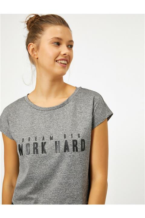 Koton Kadın Yazili Baskili T-shirt