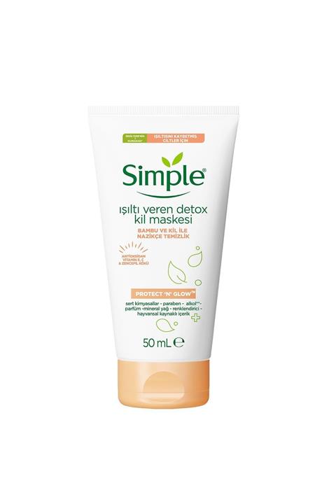 Simple Protect & Glow Kil Maskesi Detox Işıltı Veren 50 ml