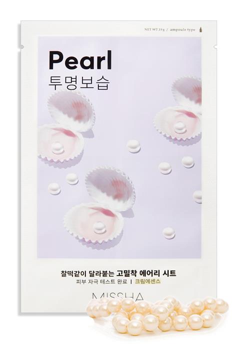 Missha İnci Özlü Aydınlatıcı ve Nemlendirici Yaprak Maske (1ad) Airy Fit Sheet Mask Pearl