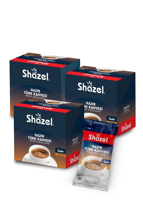 Shazel Hazır Türk Kahvesi 36'lı/ 3 Kutu- Sade