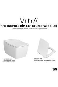 VitrA Metropole Rim-ex Fresh Deterjan Hazneli Asma Klozet Takımı