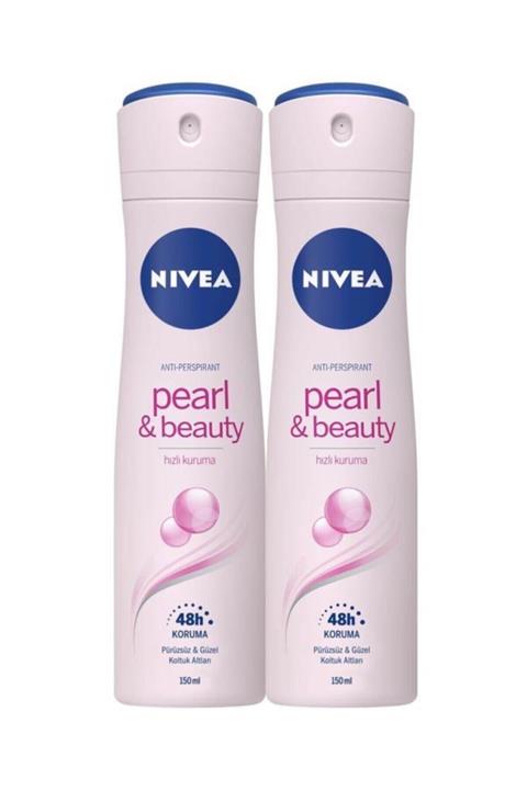Nivea Pearl Beuty Bayan Deosprey 150 ml 2'li Avantalı Paket