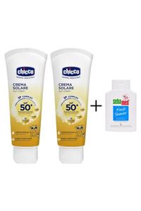 Chicco Güneş Kremi Spf 50+ 75 ml 2 Adet + Sebamed Duş Jeli 20 ml