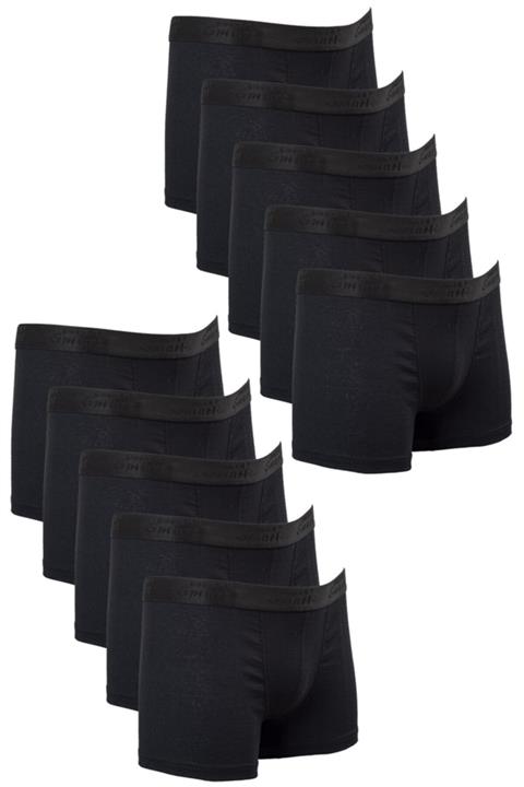 Line Smart 10' Erkek Pamuklu Siyah Boxer