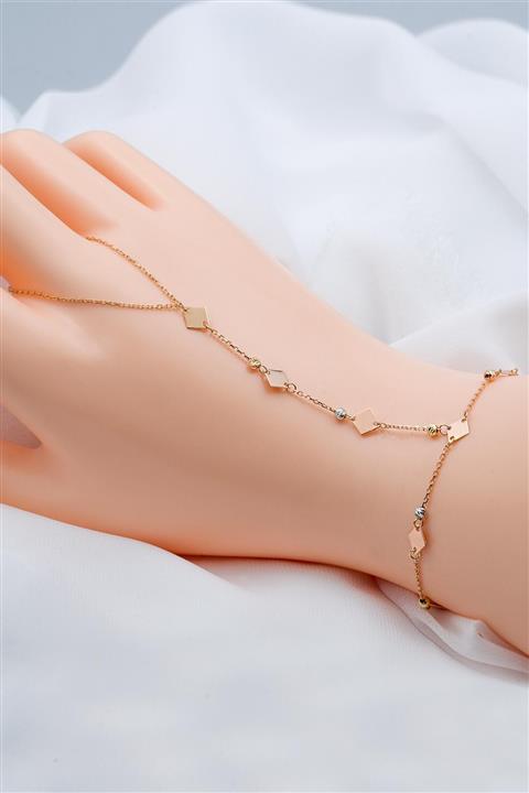 Favori Kadın Rose Şahmeran Altın Bileklik 14 ayar