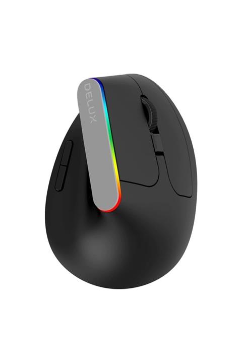 Deluxe Ergonomik Dikey Kablosuz Ultra Hafif Wireless Rgb Optik Mouse Dikey Fare