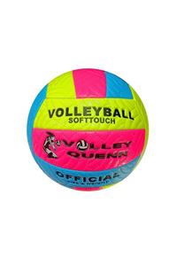 AVESSA Queen Fosforlu Voleybol Topu Pembe-sarı-mavi Bsf-012