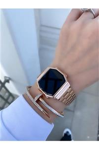 ÇENÇEN Unisex Rose Dijital Led Ekran Dokunmatik Kol Saati