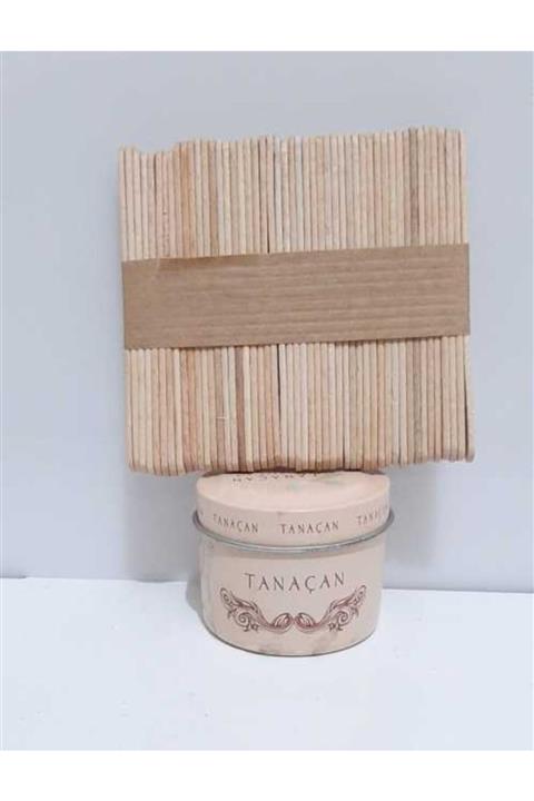 Tanaçan Tek Kullanımlık Konserve Ağda Titanyum 50 Ml +yüz Spatulası 50 Li