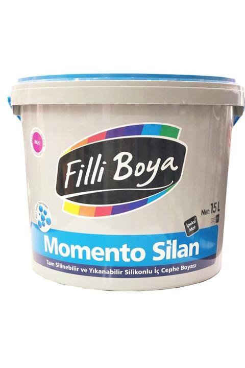 Filli Boya Momento Silan Yıkanabilir Silikonlu Ipeksi Parlak Iç Cephe Boyası 15 Lt Andezit45