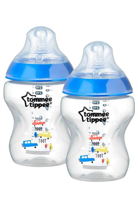 tommee tippee Closer To Nature Ikili Pp Biberon Yavaş Akışlı (0-3 Ay) Ay 2 X 260 Ml Mavi