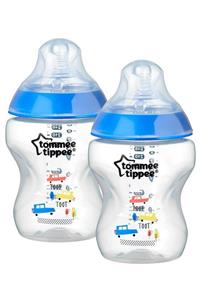 tommee tippee Closer To Nature Ikili Pp Biberon Yavaş Akışlı (0-3 Ay) Ay 2 X 260 Ml Mavi