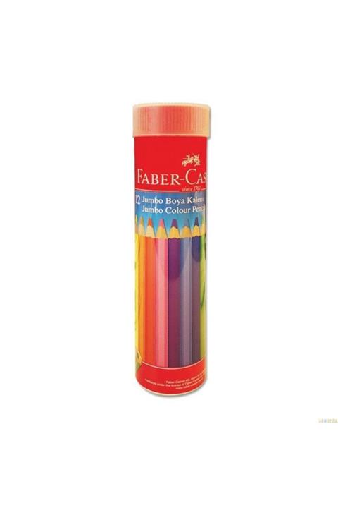 Faber Castell Kuru Boya Jumbo Metal Tüp 12 Renk