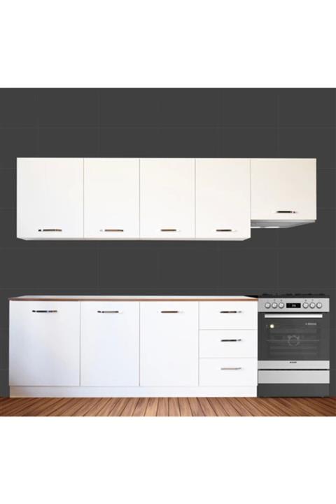 3A Mobilya Aspiratör Modüllü Hazır Mutfak 270 cm