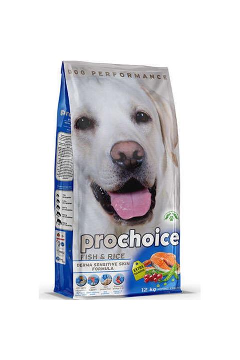ProChoice Sensitive Skin Balık ve Pirinçli Hassas Derili Yetişkin Köpek Maması 12 kg