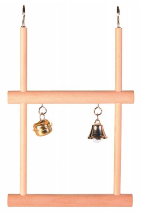 Trixie Kuş Zilli Ahşap Çift Tünek 12 x 20 cm